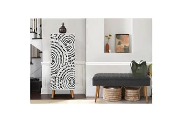 Gelsgan Entrémøbelsett - Hvit/Antrasitt - Møbler - Gangmøbler - Møbelsett til gang & entre