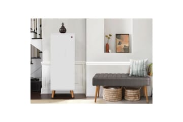 Gelsgan Entrémøbelsett - Hvit/Grå - Møbler - Gangmøbler - Møbelsett til gang & entre