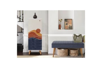 Gelsgan Entrémøbelsett - Hvit/Mørkeblå - Møbler - Gangmøbler - Møbelsett til gang & entre