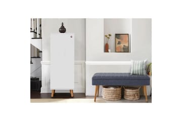 Gelsgan Entrémøbelsett - Hvit/Mørkeblå - Møbler - Gangmøbler - Møbelsett til gang & entre