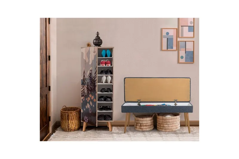 Gelsgan Entrémøbelsett - Mørkeblå - Møbler - Gangmøbler - Møbelsett til gang & entre