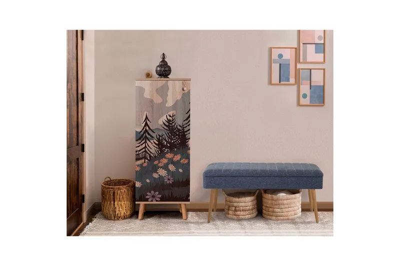 Gelsgan Entrémøbelsett - Mørkeblå - Møbler - Gangmøbler - Møbelsett til gang & entre