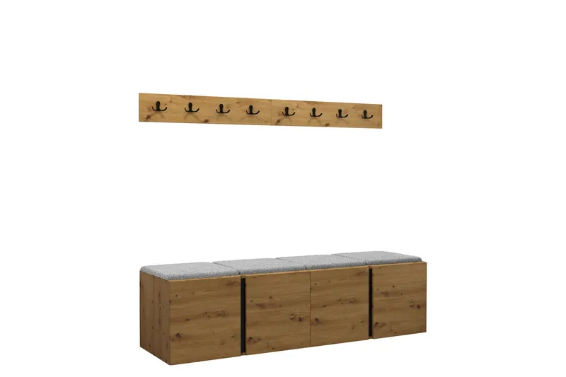 Hollan Hall Møbelsett, Grå