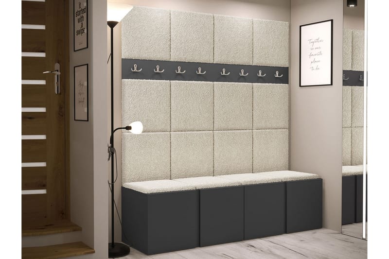 Hollan Hall Møbelsett - Grå - Møbler - Gangmøbler - Møbelsett til gang & entre