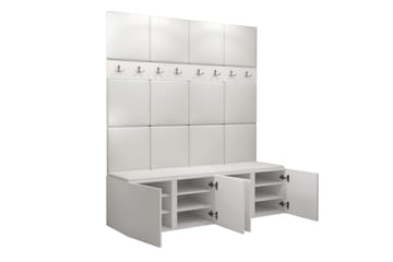 Hollan Hall Møbelsett - Grå/Beige - Møbler - Gangmøbler - Møbelsett til gang & entre