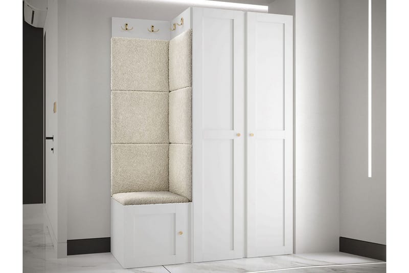 Hollan Hall Møbelsett - Grå/Beige - Møbler - Gangmøbler - Møbelsett til gang & entre