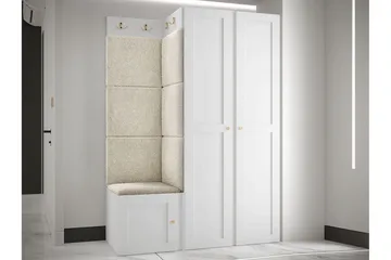 Hollan Hall Møbelsett - Grå/Beige - Møbler - Gangmøbler - Møbelsett til gang & entre