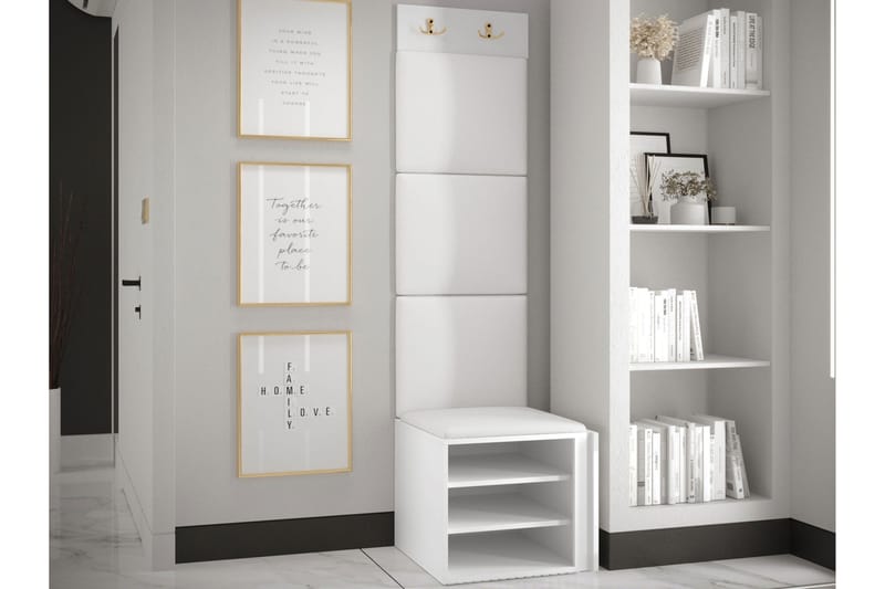 Hollan Hall Møbelsett - Hvit - Møbler - Gangmøbler - Møbelsett til gang & entre