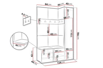 Hollan Hall Møbelsett - Møbler - Gangmøbler - Møbelsett til gang & entre