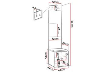 Hollan Hall Møbelsett - Møbler - Gangmøbler - Møbelsett til gang & entre