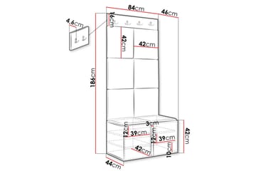 Hollan Hall Møbelsett - Møbler - Gangmøbler - Møbelsett til gang & entre