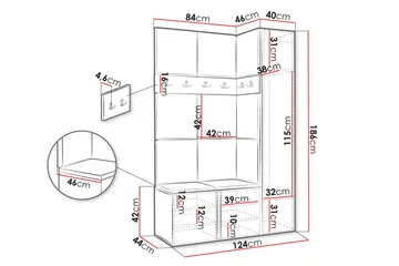 Hollan Hall Møbelsett - Møbler - Gangmøbler - Møbelsett til gang & entre