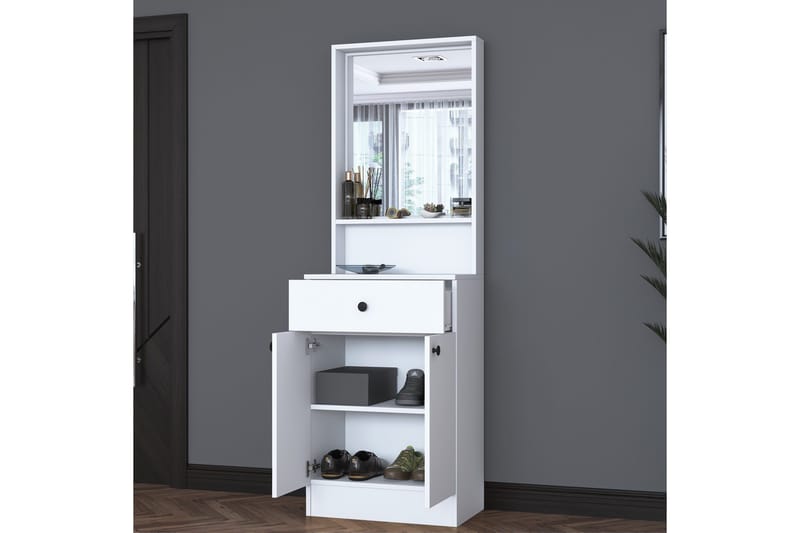Hooda Gangmøbelsett - Hvit - Møbler - Gangmøbler - Møbelsett til gang & entre