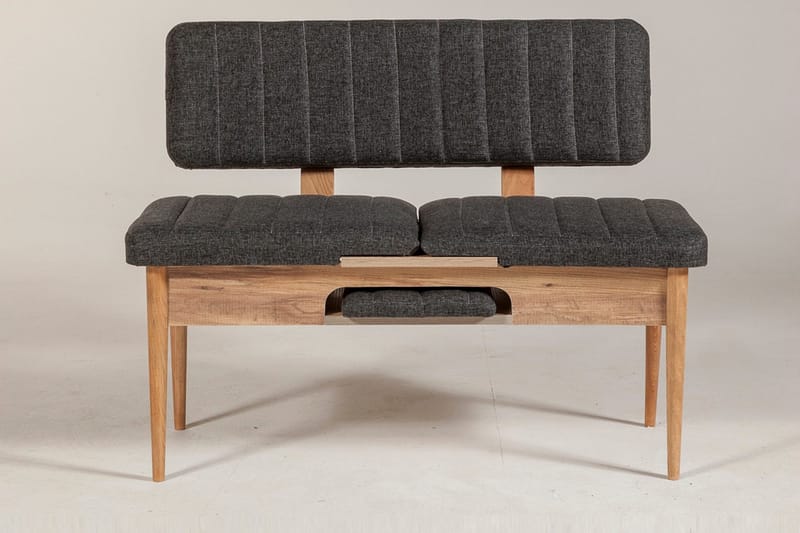 Idehult Benk 85 cm - Tre / Natur / Antrasitt - Møbler - Gangmøbler - Gangbenk