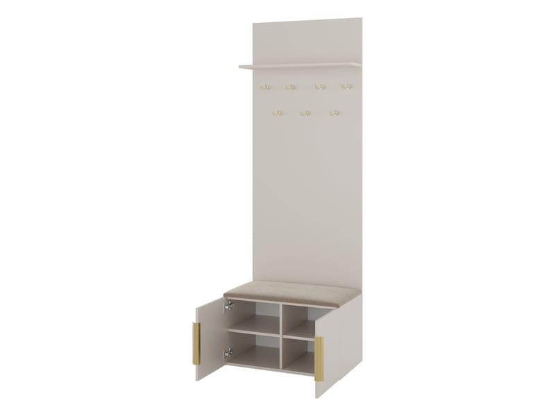 møbelsett NO_BRAND Garderobe KERKIN I beige - Møbler - Gangmøbler - Møbelsett til gang & entre