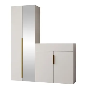 møbelsett NO_BRAND Møbelsett KERKIN II beige - Møbler - Gangmøbler - Møbelsett til gang & entre