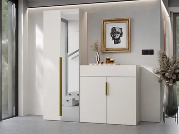 møbelsett NO_BRAND Møbelsett KERKIN II beige - Møbler - Gangmøbler - Møbelsett til gang & entre