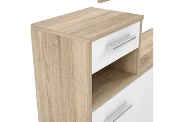 Breslau Gangmøbelsett 98x180 cm - Beige/Hvit - Møbler - Gangmøbler - Møbelsett til gang & entre