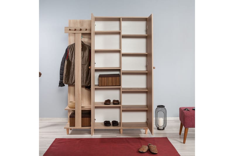 Brokind Klesoppbevaring 135 cm - Brun - Møbler - Gangmøbler - Møbelsett til gang & entre