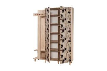 Brokind Klesoppbevaring 135 cm - Flerfarget/Eik - Møbler - Gangmøbler - Møbelsett til gang & entre