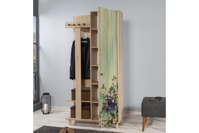 Brokind Klesskap 90 cm - Brun - Møbler - Gangmøbler - Møbelsett til gang & entre