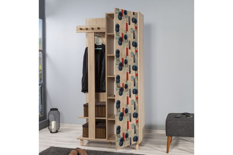 Brokind Klesskap 90 cm - Brun - Møbler - Gangmøbler - Møbelsett til gang & entre