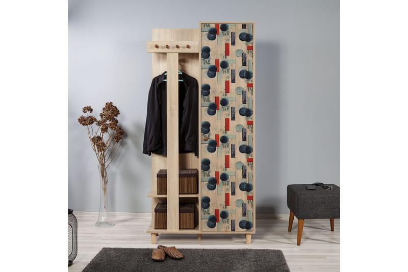 Brokind Klesskap 90 cm - Brun - Møbler - Gangmøbler - Møbelsett til gang & entre