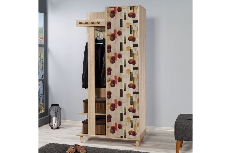 Brokind Klesskap 90 cm - Brun - Møbler - Gangmøbler - Møbelsett til gang & entre