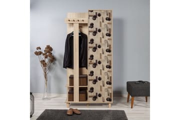 Brokind Klesskap 90 cm - Brun - Møbler - Gangmøbler - Møbelsett til gang & entre