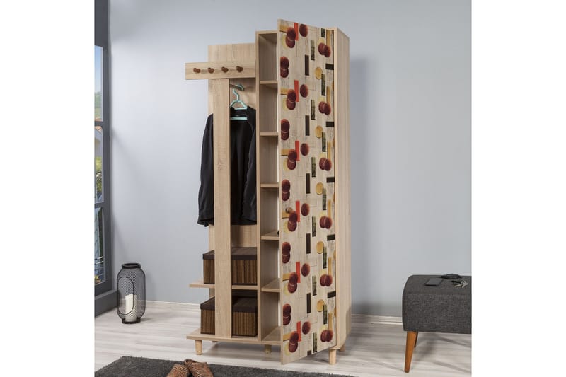 Brokind Klesskap 90 cm - Brun - Møbler - Gangmøbler - Møbelsett til gang & entre