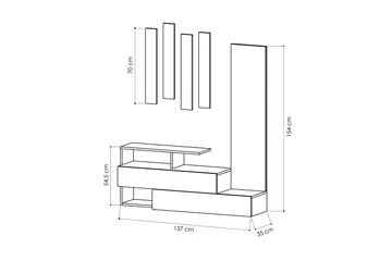 Decorta Gangoppbevaring/Garderobe - Møbler - Gangmøbler - Møbelsett til gang & entre
