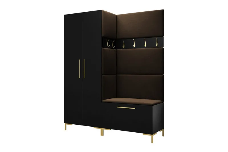 Dunvegan Gangmøbelsett 158x44 cm, Svart