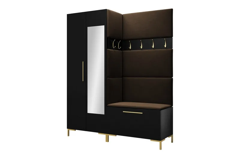 Dunvegan Gangmøbelsett 158x46 cm, Svart