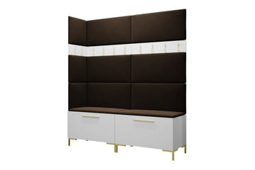 Dunvegan Gangmøbelsett 168x46 cm - Hvid - Møbler - Gangmøbler - Møbelsett til gang & entre