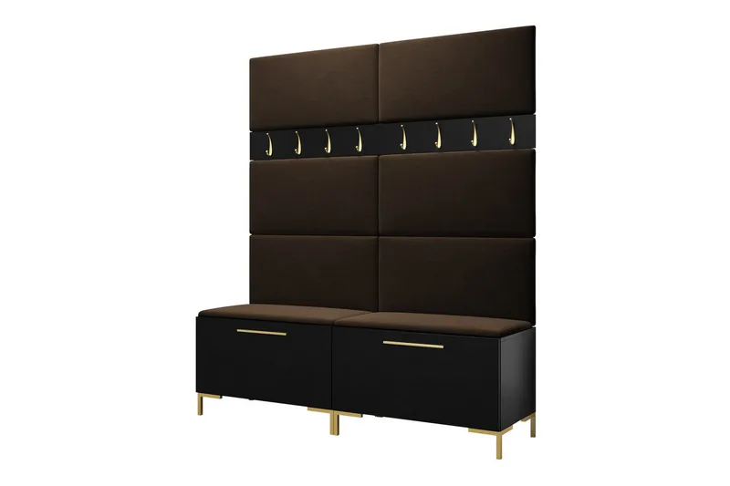 Dunvegan Gangmøbelsett 168x46 cm, Svart