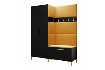 Dunvegan Hallmöbelset 158x44 cm Black - Møbler - Gangmøbler - Møbelsett til gang & entre