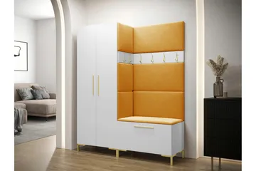 Dunvegan Hallmöbelset 158x44 cm White - Møbler - Gangmøbler - Møbelsett til gang & entre