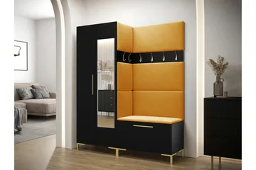 Dunvegan Hallmöbelset 158x46 cm Black - Møbler - Gangmøbler - Møbelsett til gang & entre