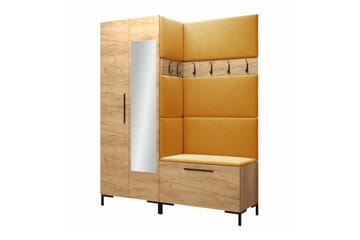 Dunvegan Hallmöbelset 158x46 cm Brown - Møbler - Gangmøbler - Møbelsett til gang & entre