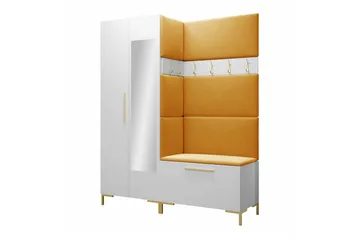 Dunvegan Hallmöbelset 158x46 cm White - Møbler - Gangmøbler - Møbelsett til gang & entre