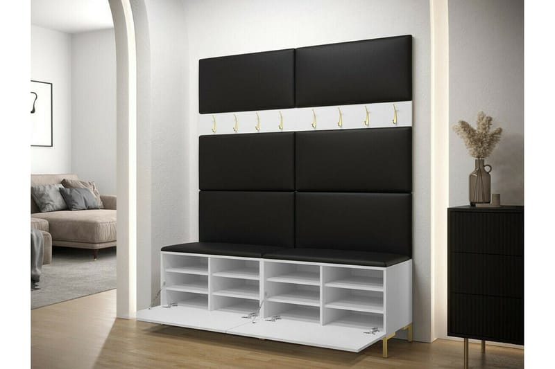 Dunvegan Hallmöbelset 168x46 cm Black - Møbler - Gangmøbler - Møbelsett til gang & entre