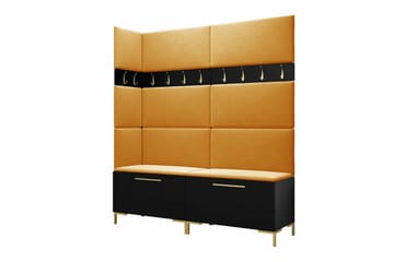 Dunvegan Hallmöbelset 168x46 cm Black - Møbler - Gangmøbler - Møbelsett til gang & entre