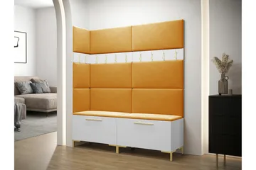 Dunvegan Hallmöbelset 168x46 cm White - Møbler - Gangmøbler - Møbelsett til gang & entre