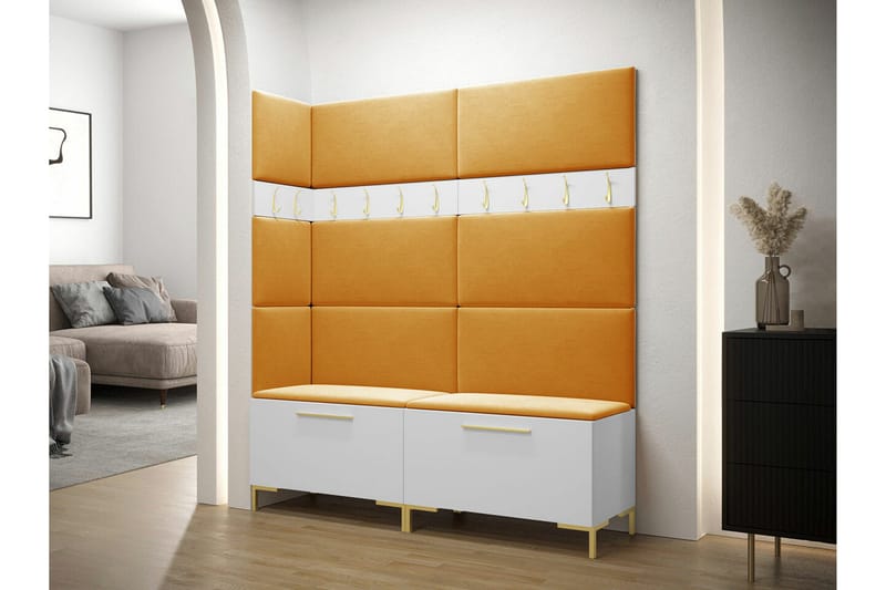 Dunvegan Hallmöbelset 168x46 cm White - Møbler - Gangmøbler - Møbelsett til gang & entre