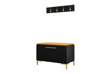 Dunvegan Hallmöbelset 84x44 cm Black - Møbler - Gangmøbler - Møbelsett til gang & entre
