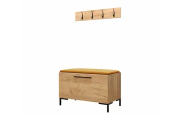 Dunvegan Hallmöbelset 84x44 cm Brown - Møbler - Gangmøbler - Møbelsett til gang & entre