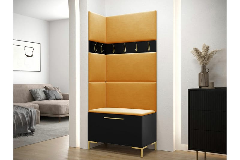 Dunvegan Hallmöbelset 84x46 cm Black - Møbler - Gangmøbler - Møbelsett til gang & entre