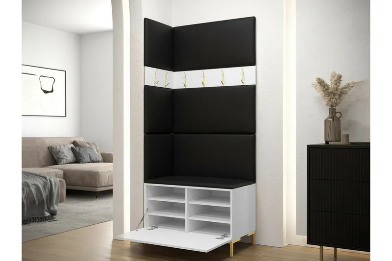 Dunvegan Hallmöbelset 84x46 cm White - Møbler - Gangmøbler - Møbelsett til gang & entre