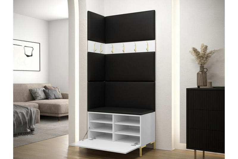 Dunvegan Hallmöbelset 84x46 cm White - Møbler - Gangmøbler - Møbelsett til gang & entre