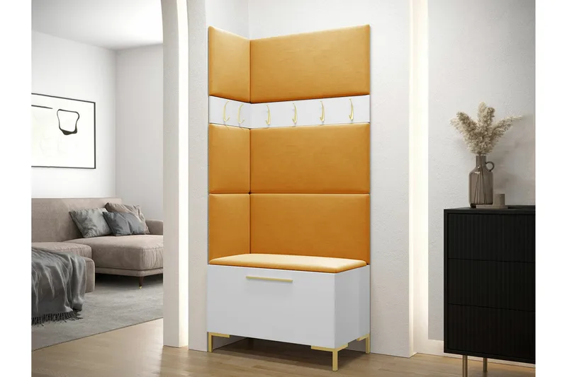 Dunvegan Hallmöbelset 84x46 cm White - Møbler - Gangmøbler - Møbelsett til gang & entre